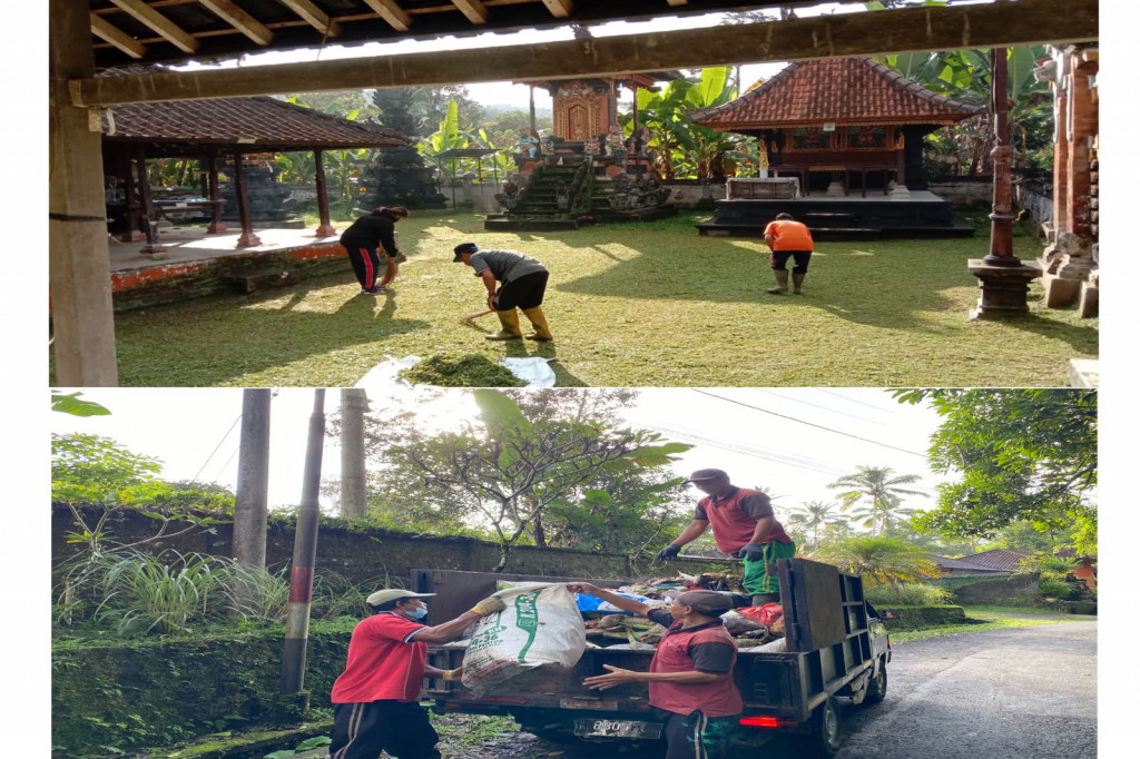 Giat Tenaga Kebersihan Desa Petang, Ciptakan Lingkungan Bersih dan Nyaman